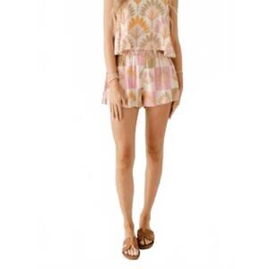 NEW SINCERELY OURS nicola shorts in spring palms cubed